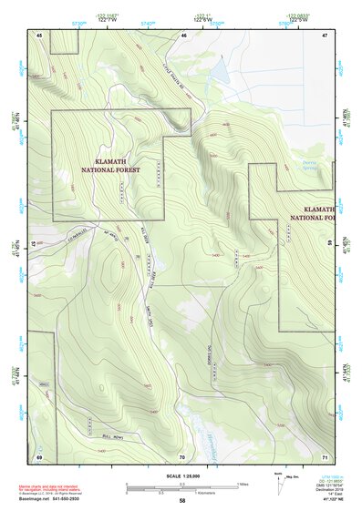 41122NE Page 58 Yreka Topo Preview 1