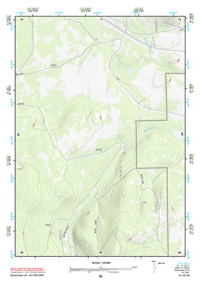 41122NE Page 83 Yreka Topo Preview 1