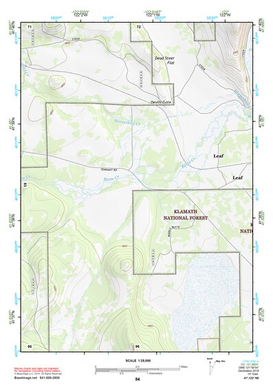 41122NE Page 84 Yreka Topo Preview 1