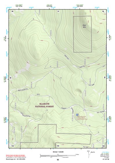 41122NE Page 93 Yreka Topo Preview 1