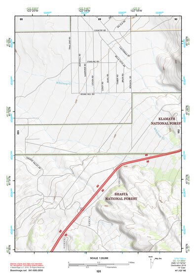 41122NE Page 101 Yreka Topo Preview 1