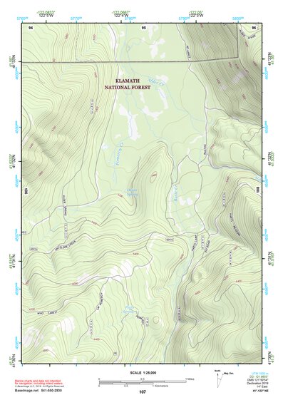 41122NE Page 107 Yreka Topo Preview 1