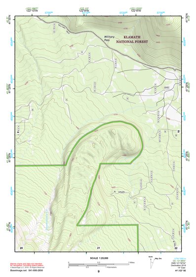 41122SE Page 9 Mount Shasta Topo Preview 1