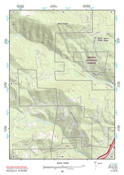 41122SE Page 87 Mount Shasta Topo Preview 1
