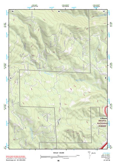 41122SE Page 98 Mount Shasta Topo Preview 1