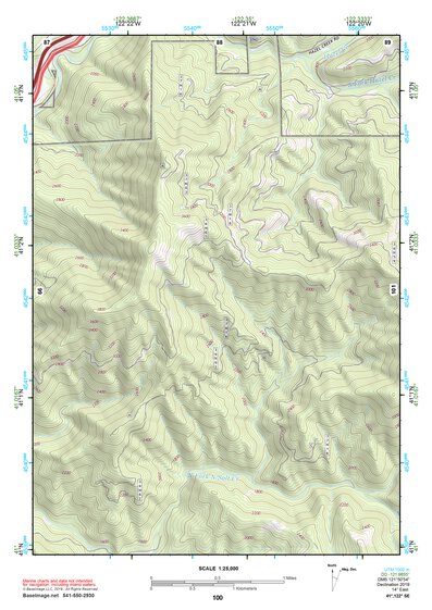 41122SE Page 100 Mount Shasta Topo Preview 1