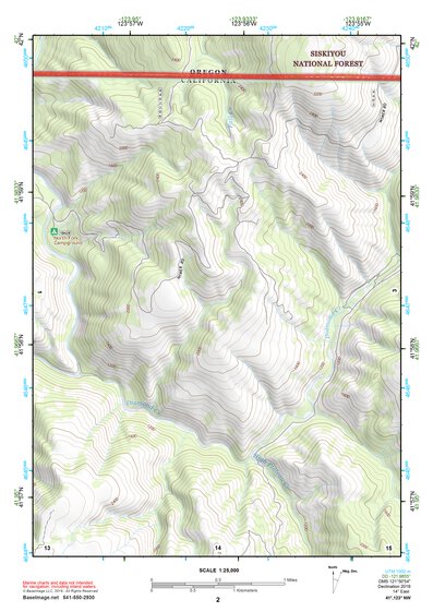 41123NW Page 2 Happy Camp Topo Preview 1