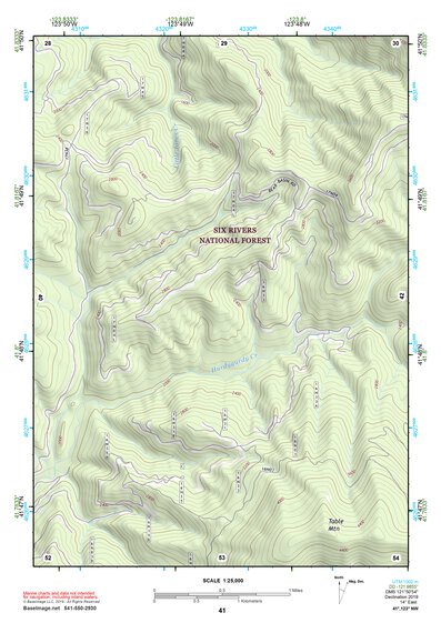 41123NW Page 41 Happy Camp Topo Preview 1