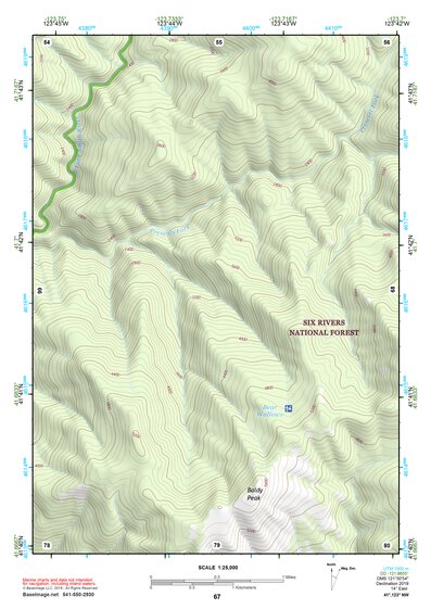 41123NW Page 67 Happy Camp Topo Preview 1