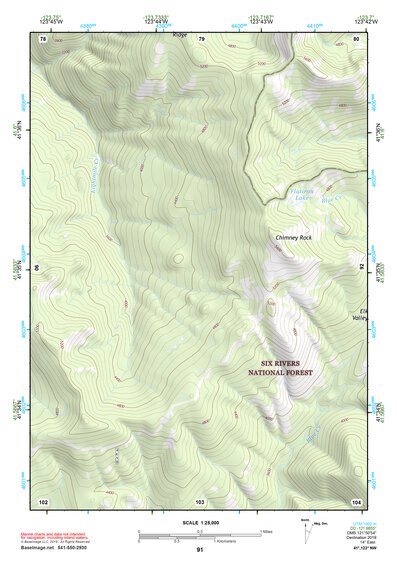 41123NW Page 91 Happy Camp Topo Preview 1