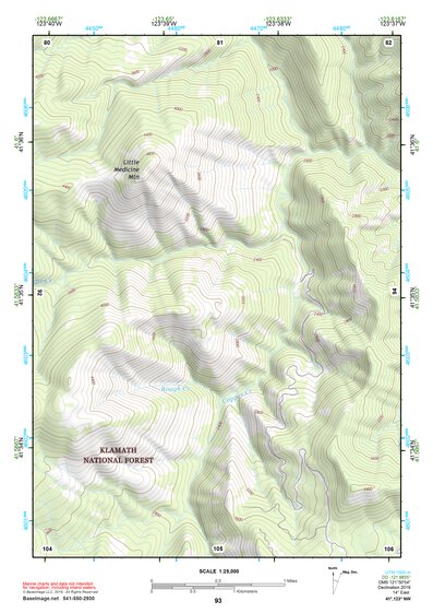 41123NW Page 93 Happy Camp Topo Preview 1