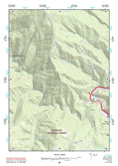 41123NW Page 95 Happy Camp Topo Preview 1