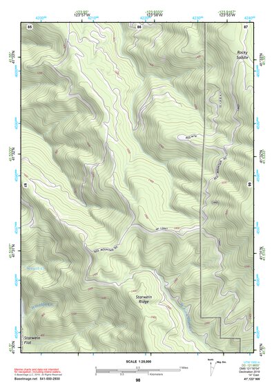 41123NW Page 98 Happy Camp Topo Preview 1