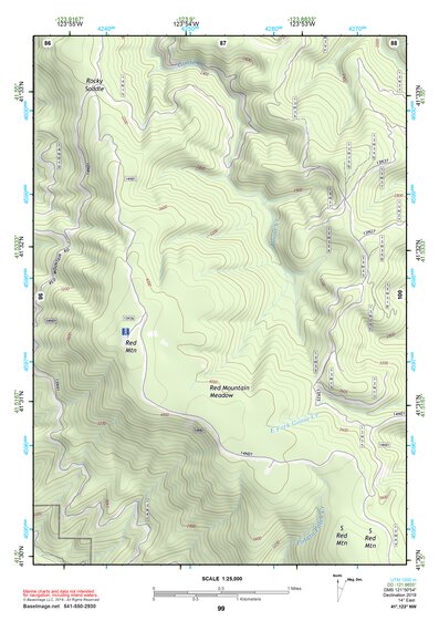 41123NW Page 99 Happy Camp Topo Preview 1