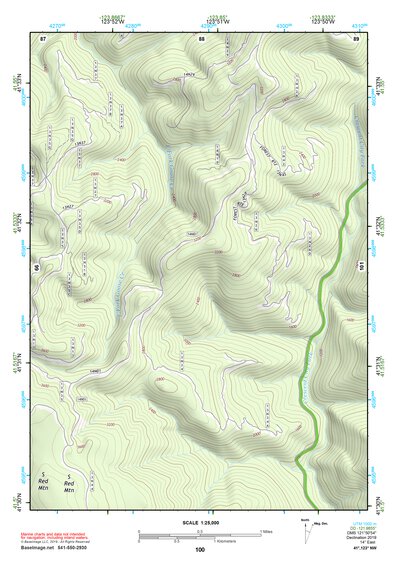 41123NW Page 100 Happy Camp Topo Preview 1