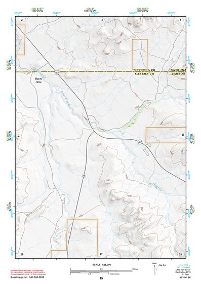 42106SE Page 15 Shirley Basin Topo Preview 1