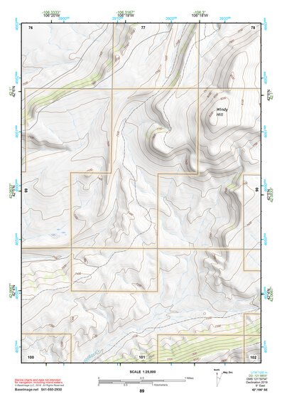 42106SE Page 89 Shirley Basin Topo Preview 1