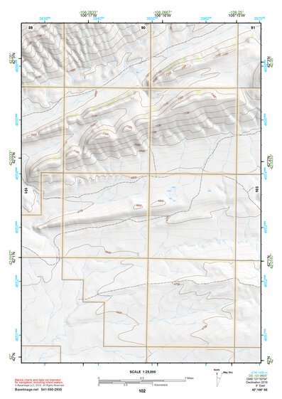 42106SE Page 102 Shirley Basin Topo Preview 1