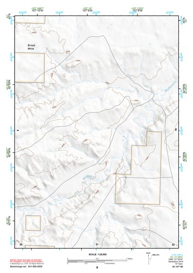 42107NE Page 9 Rattlesnake Hills Topo Preview 1