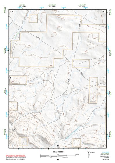42107NE Page 43 Rattlesnake Hills Topo Preview 1