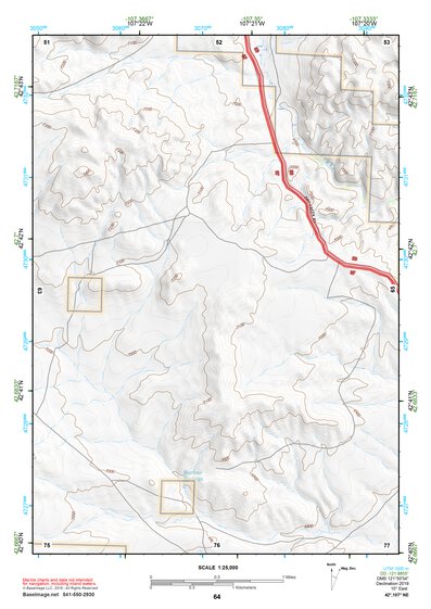 42107NE Page 64 Rattlesnake Hills Topo Preview 1