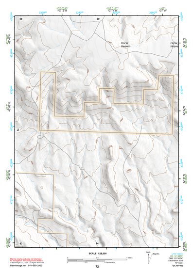 42107NE Page 72 Rattlesnake Hills Topo Preview 1