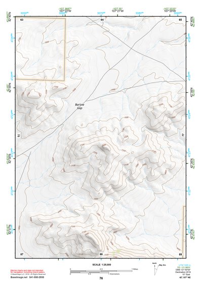 42107NE Page 76 Rattlesnake Hills Topo Preview 1