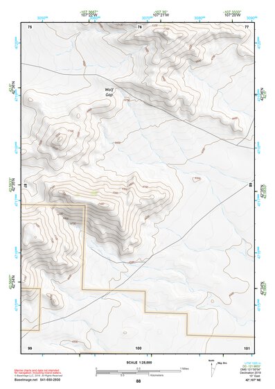 42107NE Page 88 Rattlesnake Hills Topo Preview 1
