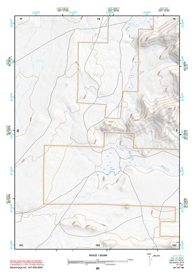 42107NE Page 90 Rattlesnake Hills Topo Preview 1