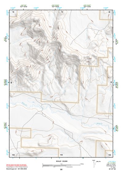 42107NE Page 91 Rattlesnake Hills Topo Preview 1