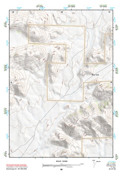 42107NE Page 98 Rattlesnake Hills Topo Preview 1