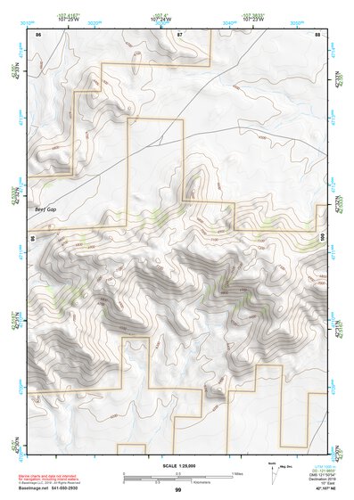 42107NE Page 99 Rattlesnake Hills Topo Preview 1