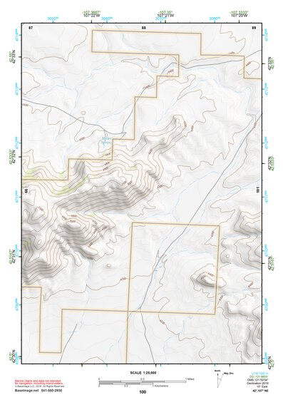 42107NE Page 100 Rattlesnake Hills Topo Preview 1