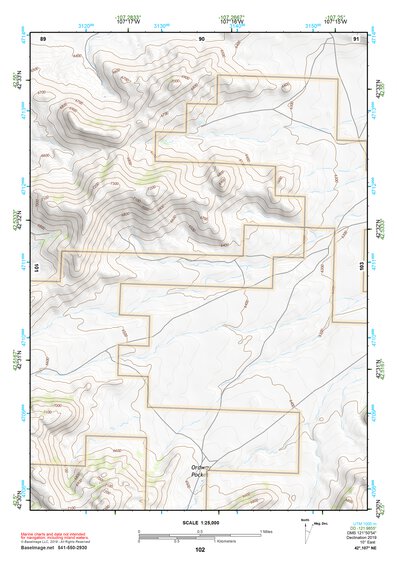 42107NE Page 102 Rattlesnake Hills Topo Preview 1