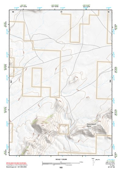 42107NE Page 103 Rattlesnake Hills Topo Preview 1
