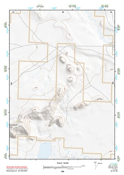 42107NE Page 104 Rattlesnake Hills Topo Preview 1