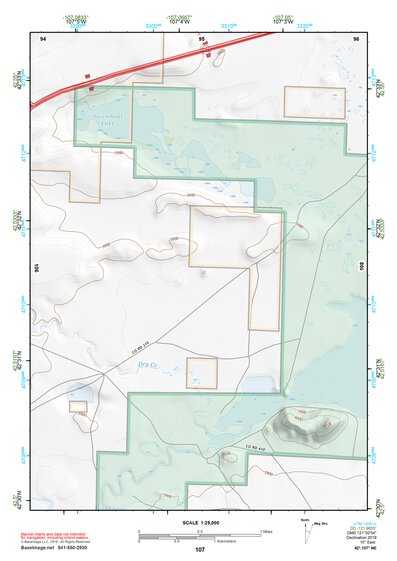 42107NE Page 107 Rattlesnake Hills Topo Preview 1