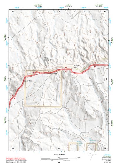 42107NW Page 58 Rattlesnake Hills Topo Preview 1