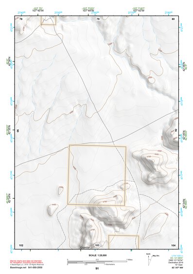 42107NW Page 91 Rattlesnake Hills Topo Preview 1