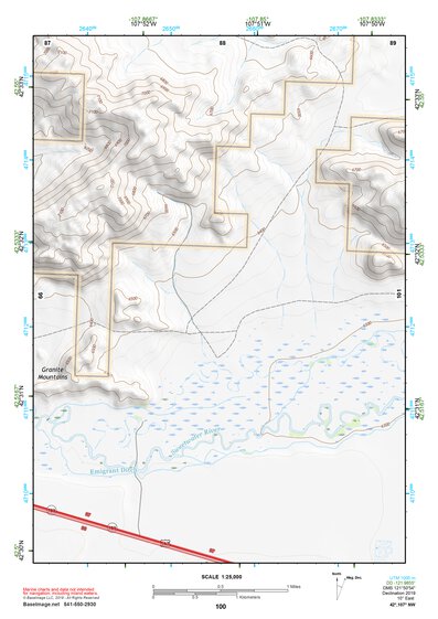 42107NW Page 100 Rattlesnake Hills Topo Preview 1