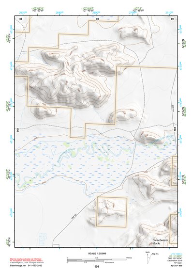42107NW Page 101 Rattlesnake Hills Topo Preview 1