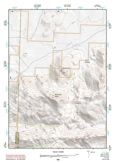 42107NW Page 108 Rattlesnake Hills Topo Preview 1
