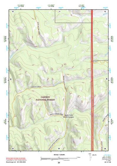42111NE Page 23 Soda Springs Topo Preview 1