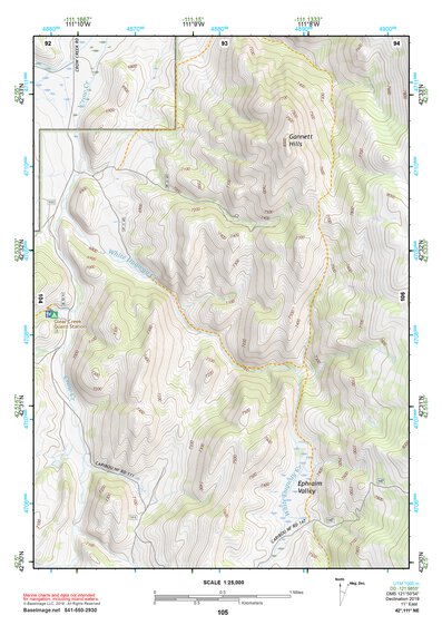 42111NE Page 105 Soda Springs Topo Preview 1