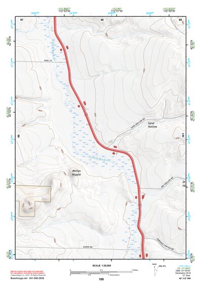 42112NW Page 100 Pocatello Topo Preview 1