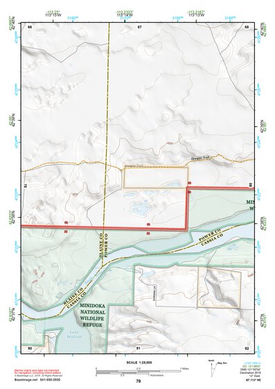 42113NE Page 79 Lake Walcott Topo Preview 1