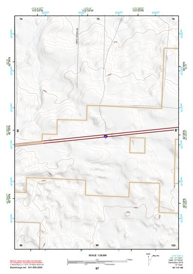 42113NE Page 87 Lake Walcott Topo Preview 1