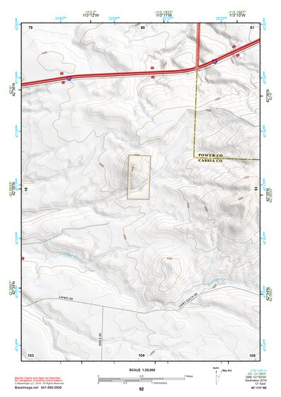 42113NE Page 92 Lake Walcott Topo Preview 1