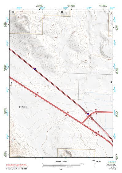 42113NE Page 98 Lake Walcott Topo Preview 1