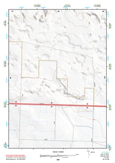 42113NE Page 100 Lake Walcott Topo Preview 1
